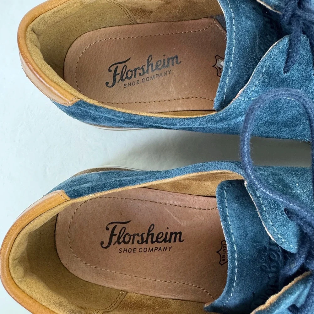 Florsheim Highland Plain Toe Navy Suede Oxford